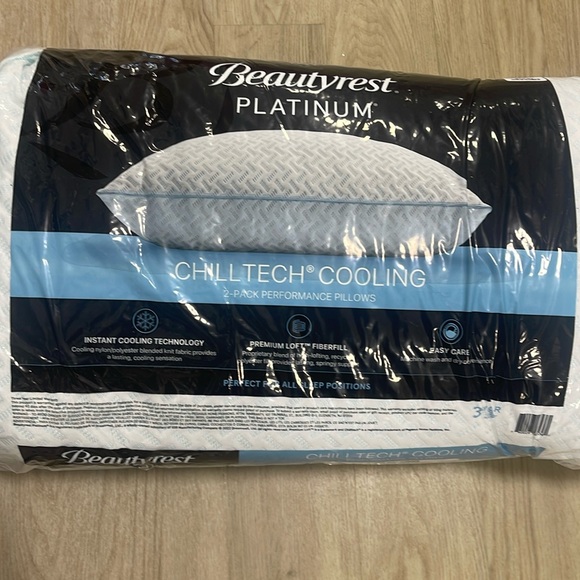 BEAUTYREST Platinum
2pk Chill Tech Cooling Performance Pillows - Picture 2 of 5